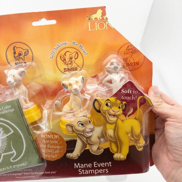NEW Vintage 2003 Disney The Lion King Mane Event Ink Stampers Stamp Activity Set - Picture 5 of 6